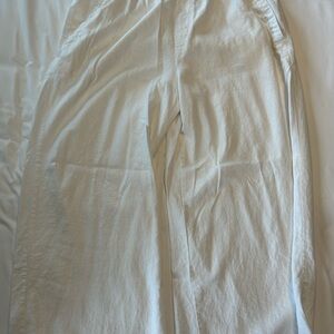 White Linen Pants